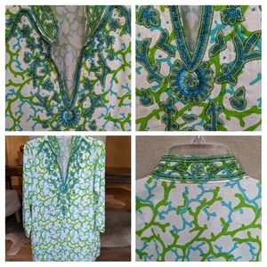 Sequined embellished tunic size small